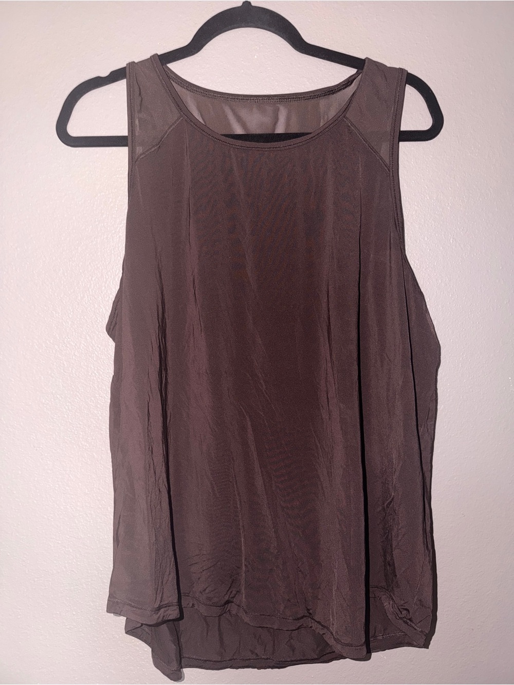 OFFLINE by Aerie Tank Top Women’s XL Brown Mesh Back Workout